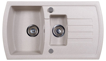 Мойка Kuppersberg ALBA 1.5B 1D WHITE (гранит, 86 см) preview 1