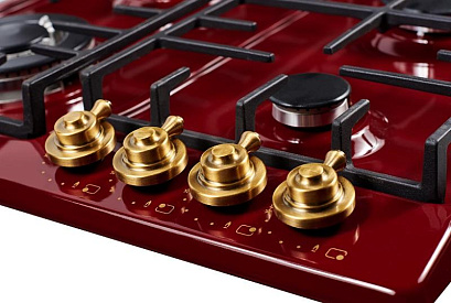 Варочная панель Kuppersberg FV6TGRZ BOR Bronze (58 см, бордовый) preview 3