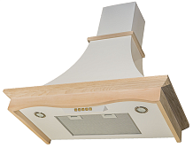 Кухонная вытяжка Kuppersberg OLIMPIA 90 WM B (окрашенная сталь + массив дерева)