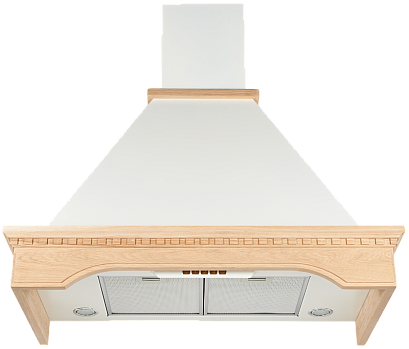 Кухонная вытяжка Kuppersberg MERION 90 CO (окрашенная сталь + массив дерева) preview 1
