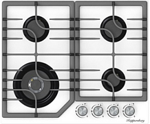 Газовая варочная панель Kuppersberg FG 63 W (60 см, белый)