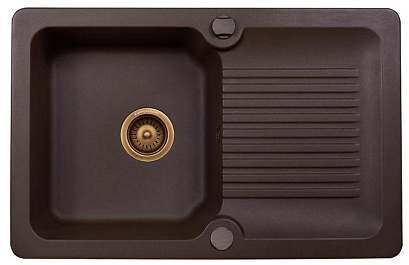 Мойка Kuppersberg ANCONA 1B 1D CHOCOLATE (гранит, 78 см) фото 1 Мойка Kuppersberg ANCONA 1B 1D CHOCOLATE (гранит, 78 см) preview 1