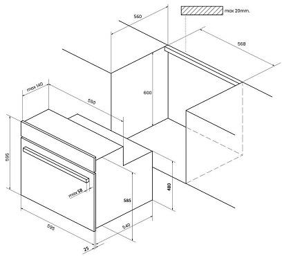 Духовой шкаф Kuppersberg SR 605 W Silver (белый) фото 4 Духовой шкаф Kuppersberg SR 605 W Silver (белый) preview 4