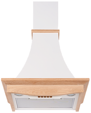 Кухонная вытяжка Kuppersberg OLIMPIA 60 WM O (окрашенная сталь + массив дерева) preview 1