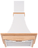 Кухонная вытяжка Kuppersberg OLIMPIA 60 WM O (окрашенная сталь + массив дерева) preview 1