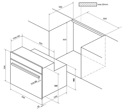 Духовой шкаф Kuppersberg SR 609 C Bronze (бежевый) preview 2