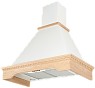 Кухонная вытяжка Kuppersberg MERION 90 CO (окрашенная сталь + массив дерева) preview 2