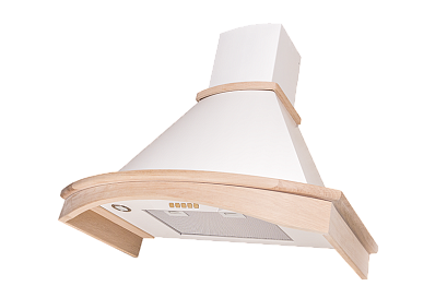 Кухонная вытяжка Kuppersberg TAIS 90 WM B (окрашенная сталь + массив дерева) preview 2