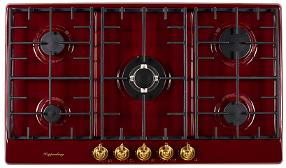 Варочная панель Kuppersberg FV9TGRZ BOR Bronze (86 см, бордовый) preview 1