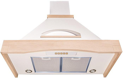 Кухонная вытяжка Kuppersberg DOMINIKA 90 CB (окрашенная сталь + массив дерева) preview 1