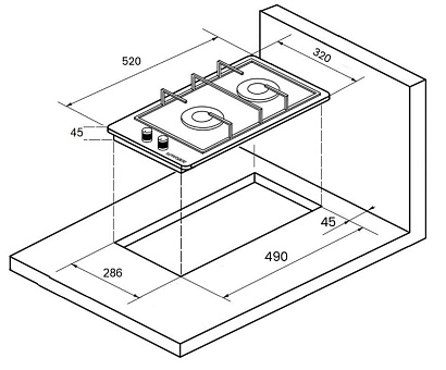 Варочная панель Kuppersberg FBG 36 BG (32 см, черный) preview 4