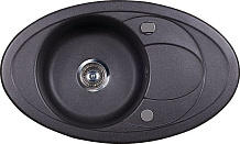 Мойка Kuppersberg CAPRI 1B 1D BLACK METALLIC (гранит, 78 см)