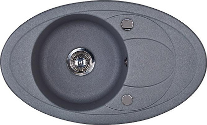 Мойка Kuppersberg CAPRI 1B 1D STEEL METALLIC (гранит, 78 см) preview 1