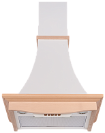 Кухонная вытяжка Kuppersberg OLIMPIA 60 WM B (окрашенная сталь + массив дерева)