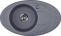 Мойка Kuppersberg CAPRI 1B 1D STEEL METALLIC (гранит, 78 см)
