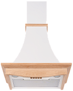 Кухонная вытяжка Kuppersberg OLIMPIA 60 WM O (окрашенная сталь + массив дерева)