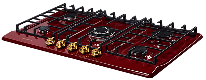 Варочная панель Kuppersberg FV9TGRZ BOR Bronze (86 см, бордовый) preview 2