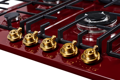 Варочная панель Kuppersberg FV9TGRZ BOR Bronze (86 см, бордовый) preview 3