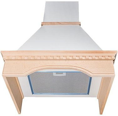 Кухонная вытяжка Kuppersberg MERION 60 CB (окрашенная сталь + массив дерева) preview 4