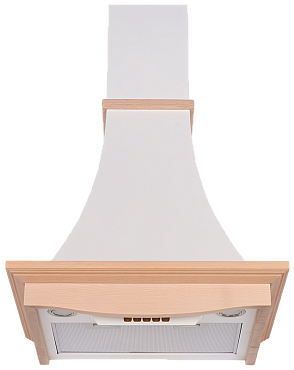 Кухонная вытяжка Kuppersberg OLIMPIA 60 WM B (окрашенная сталь + массив дерева) preview 1