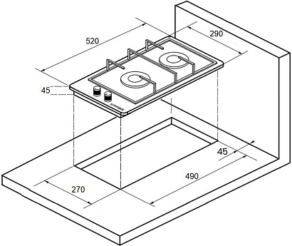 Варочная панель Kuppersberg FBG 36 X (32 см, нержавеющая сталь) preview 4