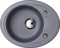 Мойка Kuppersberg CAPRI 1B 1D S STEEL METALLIC (гранит, 58см)