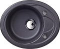 Мойка Kuppersberg CAPRI 1B 1D S BLACK METALLIC (гранит, 58 см)
