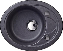 Мойка Kuppersberg CAPRI 1B 1D S BLACK METALLIC (гранит, 58 см) Мойка Kuppersberg CAPRI 1B 1D S BLACK METALLIC (гранит, 58 см)
