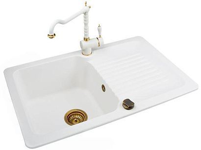 Смеситель Kuppersberg LONDRA KG2471 WHITE ALABASTER / BRONZE preview 2