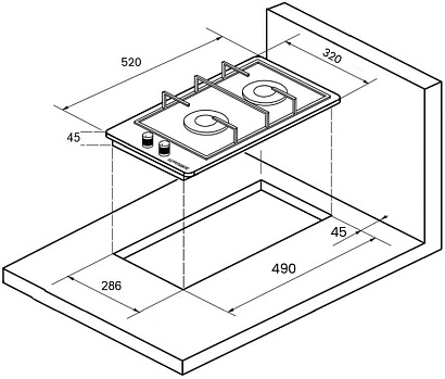 Варочная панель Kuppersberg FBG 36 WG (32 см, белый) preview 4