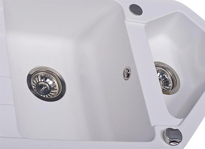 Мойка Kuppersberg LAVANDA 1.5B 1D WHITE ALABASTER (гранит, 97 см) preview 2